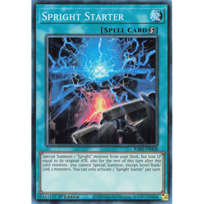 Yu-Gi-Oh TCG RA05-EN068 SR Spright Starter Super Rare Rarity Collection 5