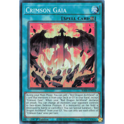 Yu-Gi-Oh TCG RA05-EN070 SR Crimson Gaia Super Rare Rarity Collection 5
