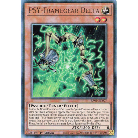 Yu-Gi-Oh TCG RA05-EN007 UL PSY-Framegear Delta Ultimate Rare Rarity Collection 5