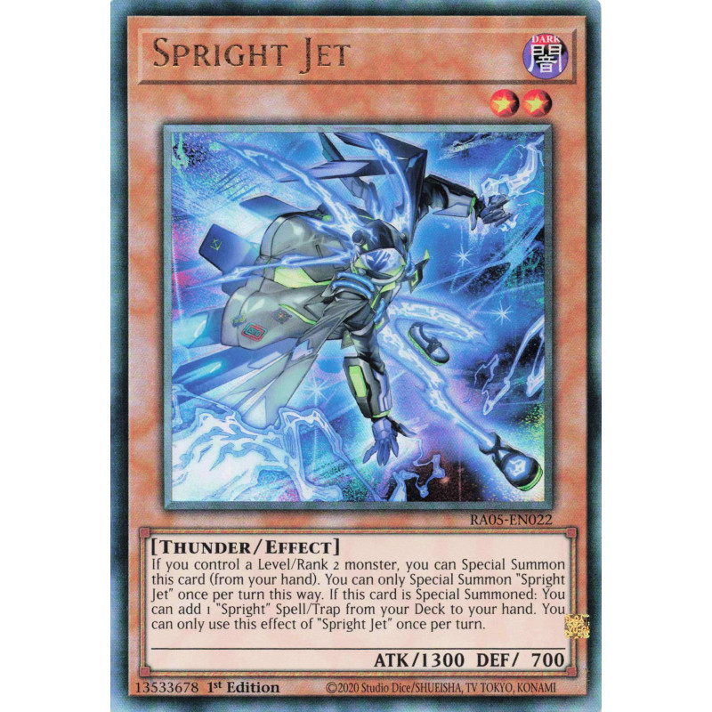 Yu-Gi-Oh TCG RA05-EN022 UL Spright Jet Ultimate Rare Rarity Collection 5