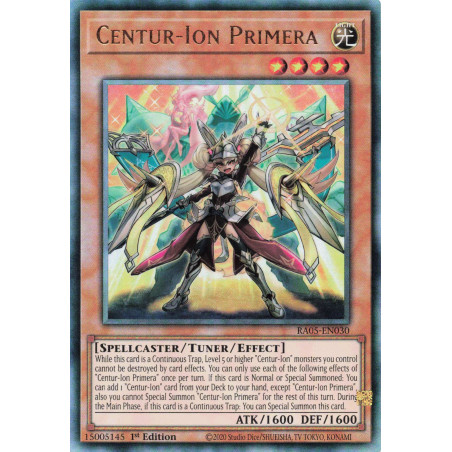 Yu-Gi-Oh TCG RA05-EN030 UL Centur-Ion Primera Ultimate Rare Rarity Collection 5
