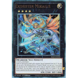 Yu-Gi-Oh TCG RA05-EN050 UL Exosister Mikailis Ultimate Rare Rarity Collection 5