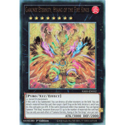 Yu-Gi-Oh TCG RA05-EN052 UL Garunix Eternity, Hyang of the Fire Kings Ultimate Rare Rarity Collection 5