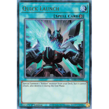 Yu-Gi-Oh TCG RA05-EN062 UL Quick Launch Ultimate Rare Rarity Collection 5