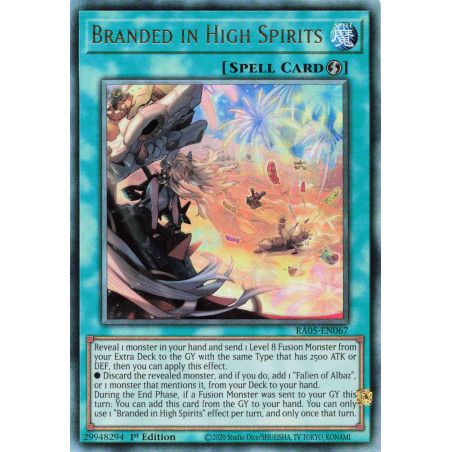 Yu-Gi-Oh TCG RA05-EN067 UL Branded in High Spirits Ultimate Rare Rarity Collection 5
