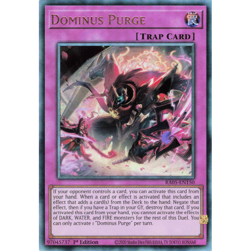 Yu-Gi-Oh TCG RA05-EN150 UL Dominus Purge Ultimate Rare Rarity Collection 5