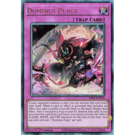 Yu-Gi-Oh TCG RA05-EN150 UL Dominus Purge Ultimate Rare Rarity Collection 5