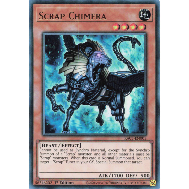 Yu-Gi-Oh TCG RA05-EN005 UR Scrap Chimera Ultra Rare Rarity Collection 5