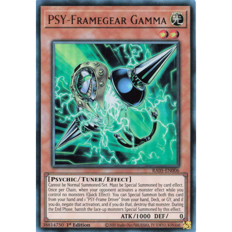Yu-Gi-Oh TCG RA05-EN006 UR PSY-Framegear Gamma Ultra Rare Rarity Collection 5
