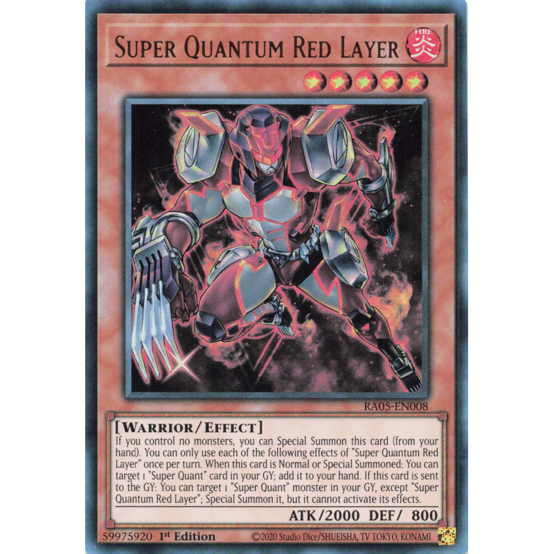 Yu-Gi-Oh TCG RA05-EN008 UR Super Quantum Red Layer Ultra Rare Rarity Collection 5