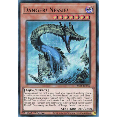 Yu-Gi-Oh TCG RA05-EN012 UR Danger! Nessie! Ultra Rare Rarity Collection 5