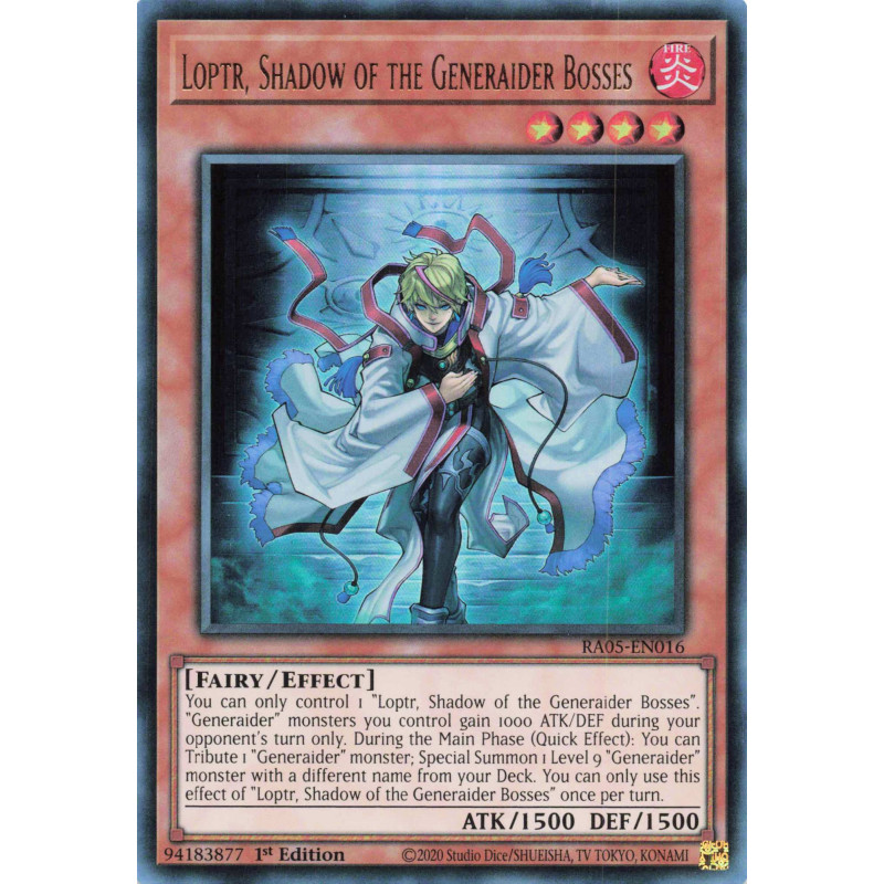 Yu-Gi-Oh TCG RA05-EN016 UR Loptr, Shadow of the Generaider Bosses Ultra Rare Rarity Collection 5