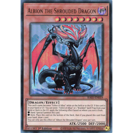 Yu-Gi-Oh TCG RA05-EN019 UR Albion the Shrouded Dragon Ultra Rare Rarity Collection 5