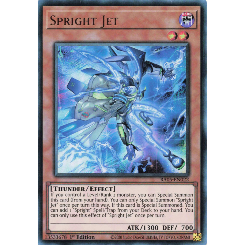 Yu-Gi-Oh TCG RA05-EN022 UR Spright Jet Ultra Rare Rarity Collection 5
