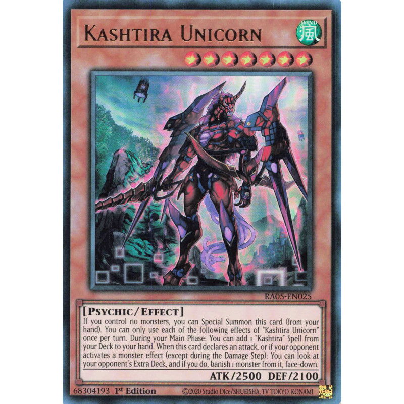 Yu-Gi-Oh TCG RA05-EN025 UR Kashtira Unicorn Ultra Rare Rarity Collection 5