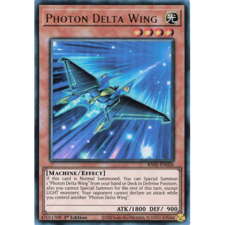 Yu-Gi-Oh TCG RA05-EN026 UR Photon Delta Wing Ultra Rare Rarity Collection 5