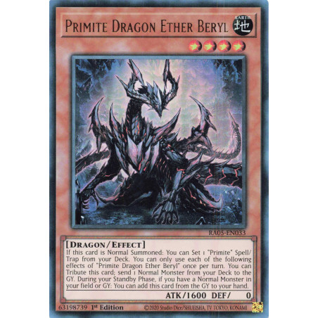 Yu-Gi-Oh TCG RA05-EN033 UR Primite Dragon Ether Beryl Ultra Rare Rarity Collection 5