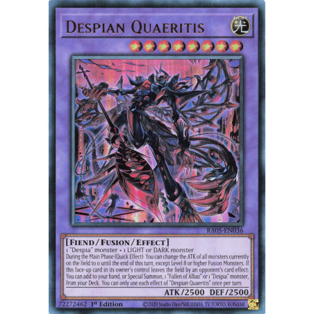 Yu-Gi-Oh TCG RA05-EN036 UR Despian Quaeritis Ultra Rare Rarity Collection 5