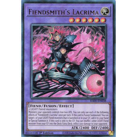 Yu-Gi-Oh TCG RA05-EN038 UR Fiendsmith's Lacrima Ultra Rare Rarity Collection 5