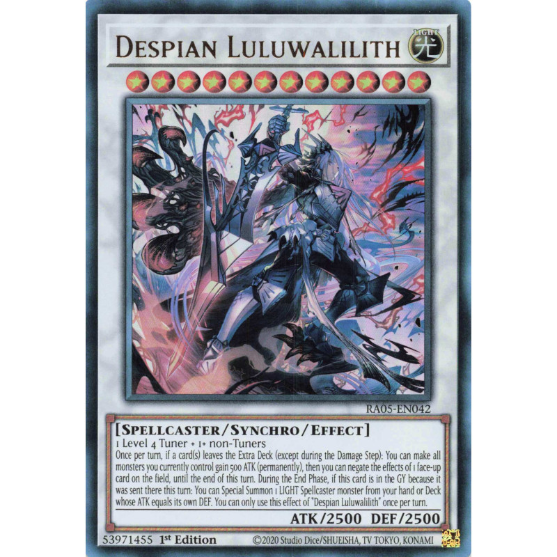 Yu-Gi-Oh TCG RA05-EN042 UR Despian Luluwalilith Ultra Rare Rarity Collection 5
