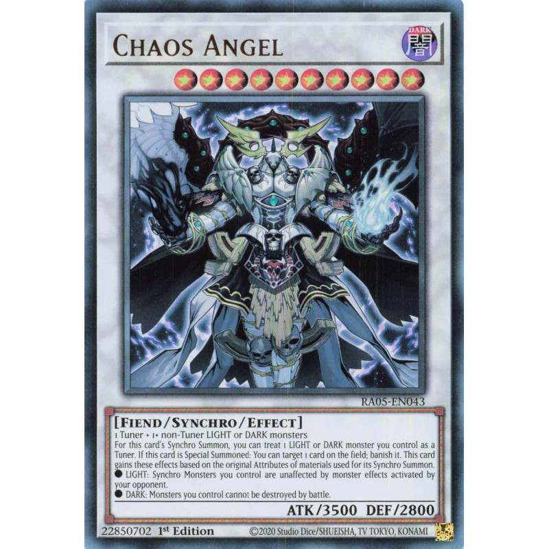 Yu-Gi-Oh TCG RA05-EN043 UR Chaos Angel Ultra Rare Rarity Collection 5