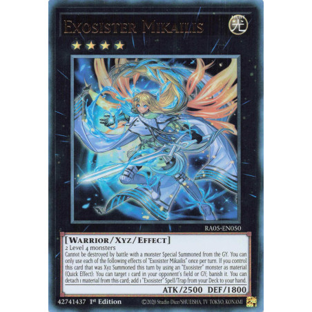 Yu-Gi-Oh TCG RA05-EN050 UR Exosister Mikailis Ultra Rare Rarity Collection 5