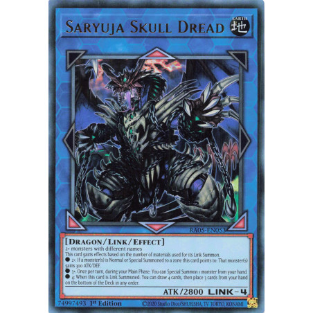 Yu-Gi-Oh TCG RA05-EN053 UR Saryuja Skull Dread Ultra Rare Rarity Collection 5