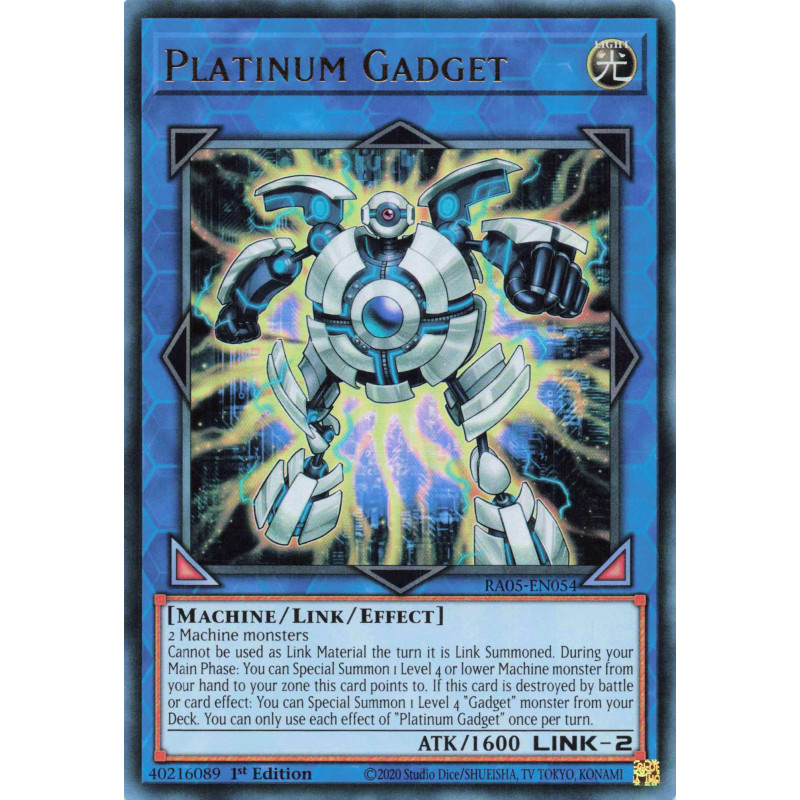 Yu-Gi-Oh TCG RA05-EN054 UR Platinum Gadget Ultra Rare Rarity Collection 5