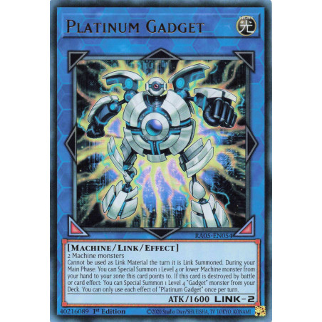 Yu-Gi-Oh TCG RA05-EN054 UR Platinum Gadget Ultra Rare Rarity Collection 5