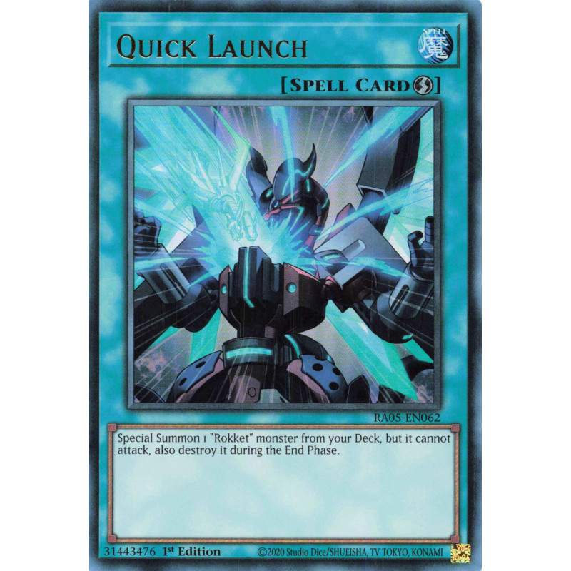 Yu-Gi-Oh TCG RA05-EN062 UR Quick Launch Ultra Rare Rarity Collection 5