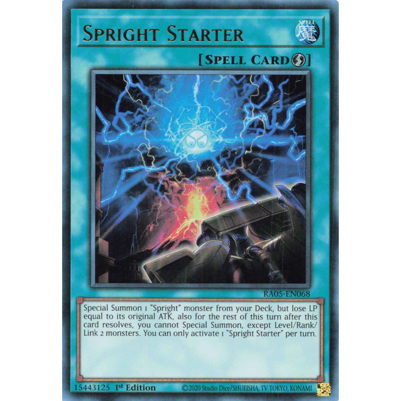 Yu-Gi-Oh TCG RA05-EN068 UR Spright Starter Ultra Rare Rarity Collection 5