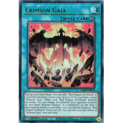Yu-Gi-Oh TCG RA05-EN070 UR Crimson Gaia Ultra Rare Rarity Collection 5