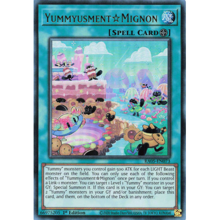 Yu-Gi-Oh TCG RA05-EN073 UR Yummyusment☆Mignon Ultra Rare Rarity Collection 5