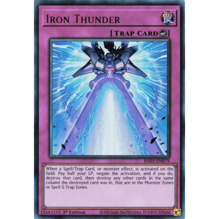 Yu-Gi-Oh TCG RA05-EN079 UR Iron Thunder Ultra Rare Rarity Collection 5