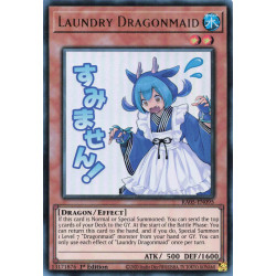 Yu-Gi-Oh TCG RA05-EN095 UR Laundry Dragonmaid (stamp artwork) Ultra Rare Rarity Collection 5