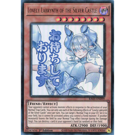 Yu-Gi-Oh TCG RA05-EN099 UR Lovely Labrynth of the Silver Castle (stamp artwork) Ultra Rare Rarity Collection 5