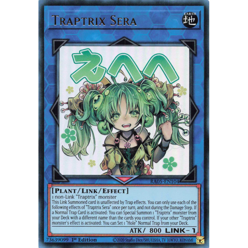 Yu-Gi-Oh TCG RA05-EN104 UR Traptrix Sera (stamp artwork) Ultra Rare Rarity Collection 5