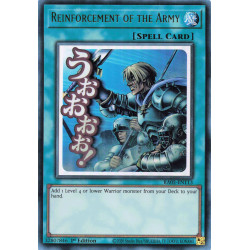 Yu-Gi-Oh TCG RA05-EN113 UR Reinforcement of the Army (stamp artwork) Ultra Rare Rarity Collection 5