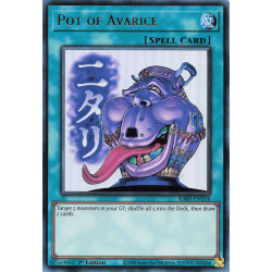 Yu-Gi-Oh TCG RA05-EN114 UR Pot of Avarice (stamp artwork) Ultra Rare Rarity Collection 5