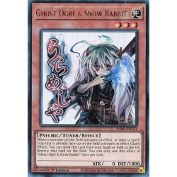 Yu-Gi-Oh TCG RA05-EN131 UR Ghost Ogre & Snow Rabbit (stamp artwork) Ultra Rare Rarity Collection 5