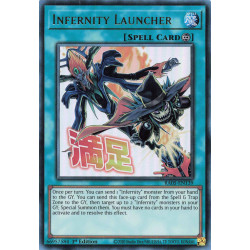 Yu-Gi-Oh TCG RA05-EN139 UR Infernity Launcher (stamp artwork) Ultra Rare Rarity Collection 5