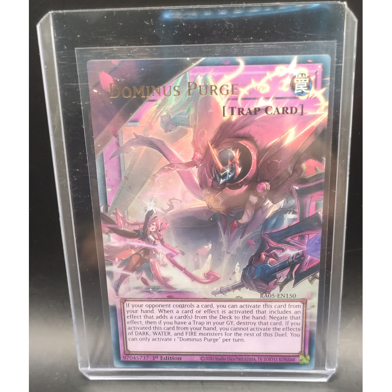 Yu-Gi-Oh TCG RA05-EN150 UR Dominus Purge (extended art) Ultra Rare Rarity Collection 5