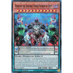 Yu-Gi-Oh TCG BLZD-EN010 SR Vidolium the Unstable Power Patron of Unity Blazing Dominion