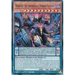 Yu-Gi-Oh TCG BLZD-EN011 UR Nervedo the Shadebeast Power Patron Blazing Dominion