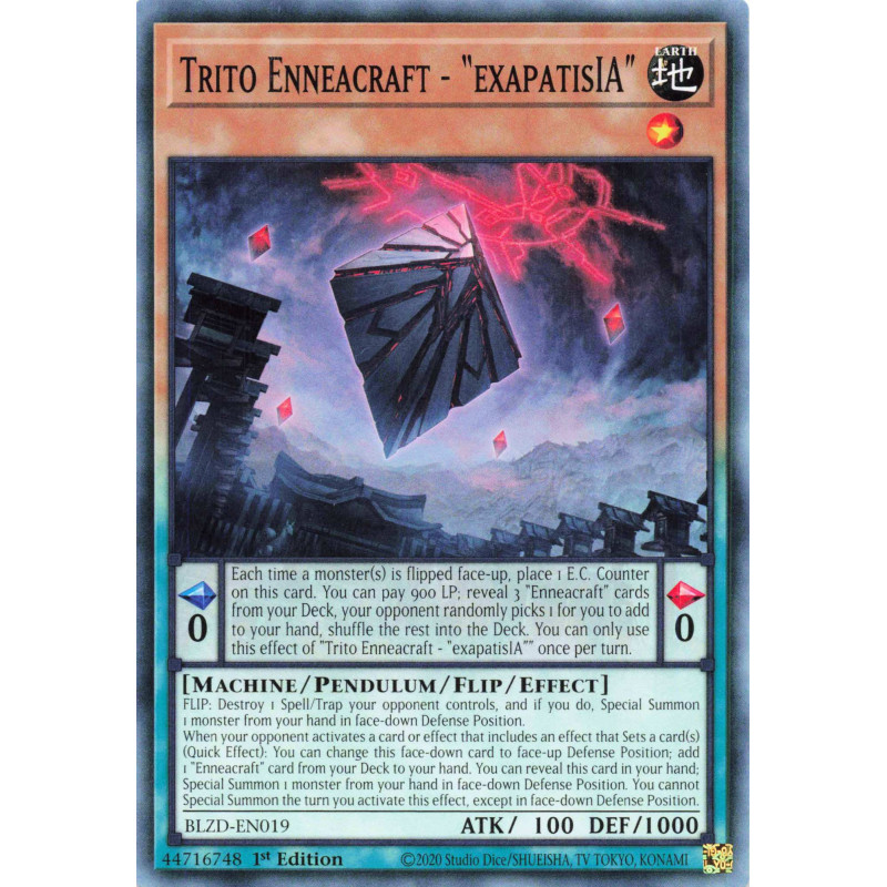 Yu-Gi-Oh TCG BLZD-EN019 C Trito Enneacraft - exapatisIA Blazing Dominion