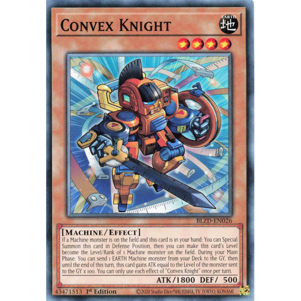 Yu-Gi-Oh TCG BLZD-EN026 C Convex Knight Blazing Dominion