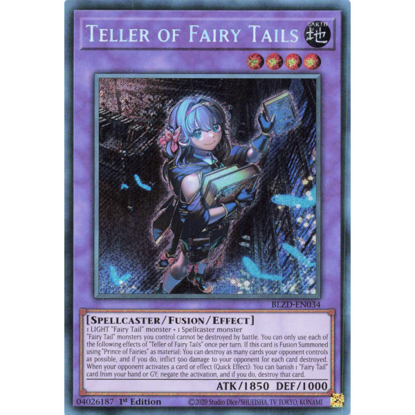 Yu-Gi-Oh TCG BLZD-EN034 SE Teller of Fairy Tails Blazing Dominion