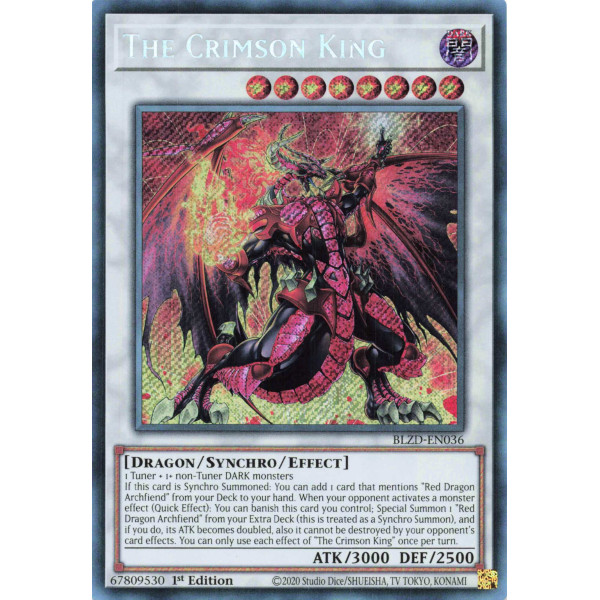 Yu-Gi-Oh TCG BLZD-EN036 SE The Crimson King Blazing Dominion