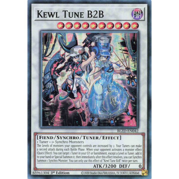 Yu-Gi-Oh TCG BLZD-EN042 SR Kewl Tune B2B Blazing Dominion