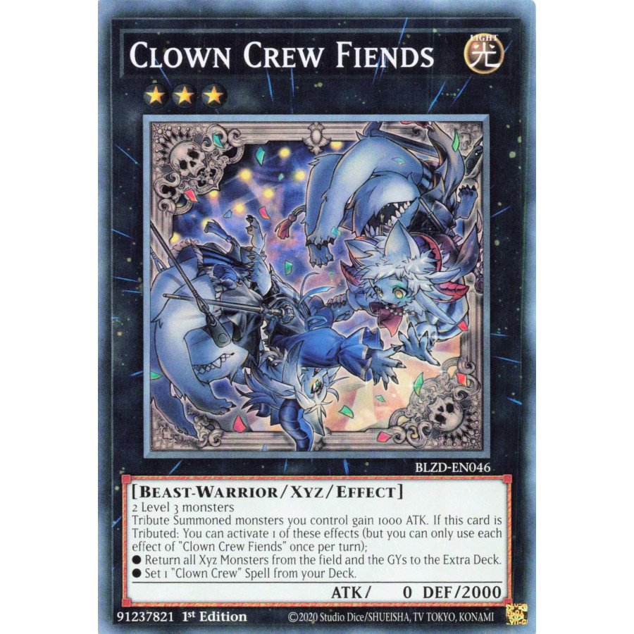 Yu-Gi-Oh TCG BLZD-EN046 C Clown Crew Fiends Blazing Dominion